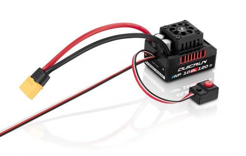 HobbyWing Quicrun WP-10BL120 G2 Бесколлекторный влагозащищенный регулятор для моделей масштаба 1:10 фото 3