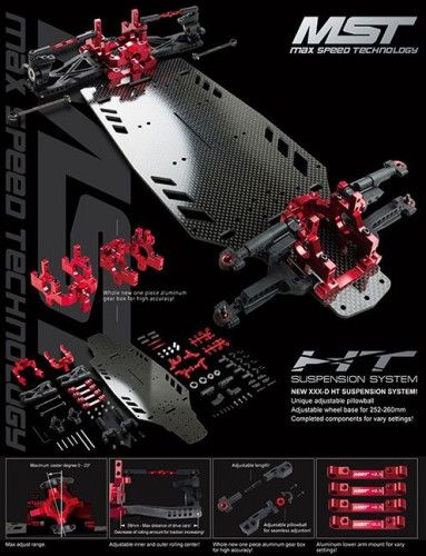 XXX-D VIP 1/10 Scale HT Rear Motor 4WD Electric Shaft Driven Car ARR (red) фото 4