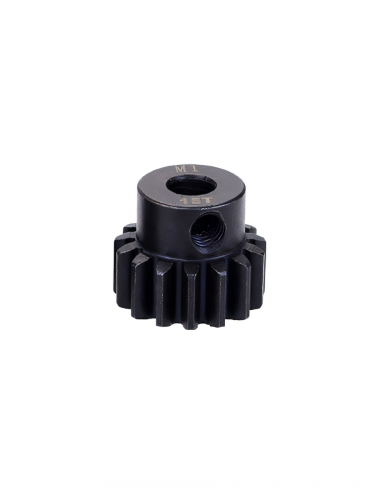 Шестерня стальная Pinion gear 15T M1 для вала 5mm фото 4
