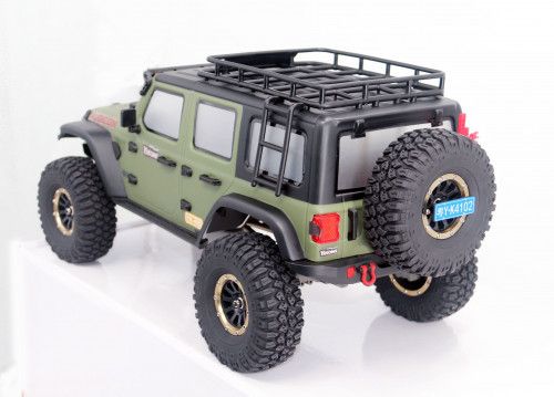 Трофи модель Yikong 4102 1/10 crawler Rubikon (Olive) RTR фото 2