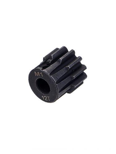 Шестерня стальная Pinion gear 12T M1 для вала 5mm фото 3