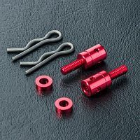 M3X8 Alum. post (red) (2)