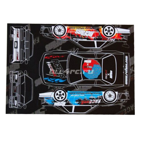 1/10 FaceWorx x RcFans Series FireWater Decals фото 2