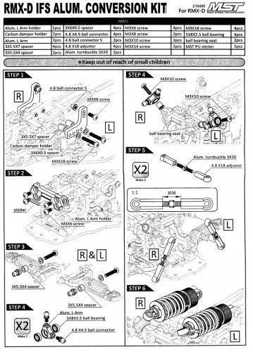 RMX-D IFS Alum. conversion set (purple) фото 3