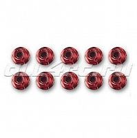 ZENOAH Imitated 4mm Hex Lock Nut red