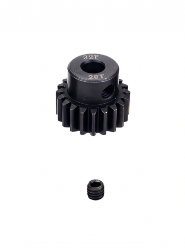 Шестерня стальная Pinion gear 20T 32P для вала 5mm фото 2