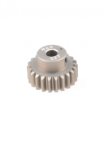 Шестерня алюминиевая Pinion gear 22T M0.6 для вала 3.17mm фото 4