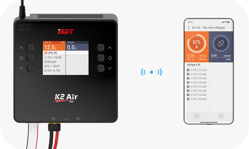 ISDT K2 Air 500W 35A Универсальное зарядное устройство AC/DC фото 6