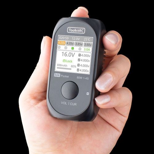 ToolkitRC M4 Pocket 80W 1-4S универсальное зарядное устройство фото 11