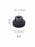 Шестерня стальная Pinion gear 23T 48P для вала 3.17mm