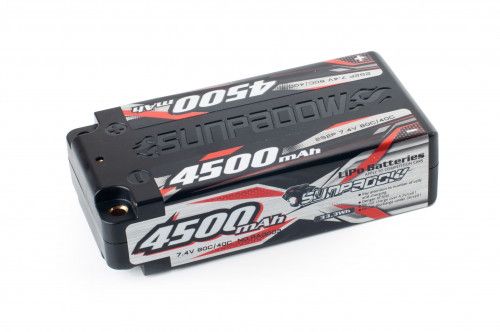Аккумулятор Sunpadow Li-Po 2S2P 4500mAh 40C/80C T-PLUG Short Pack фото 2