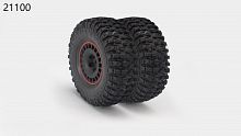 YIKONG YK4106 Tires set Glued 2.2