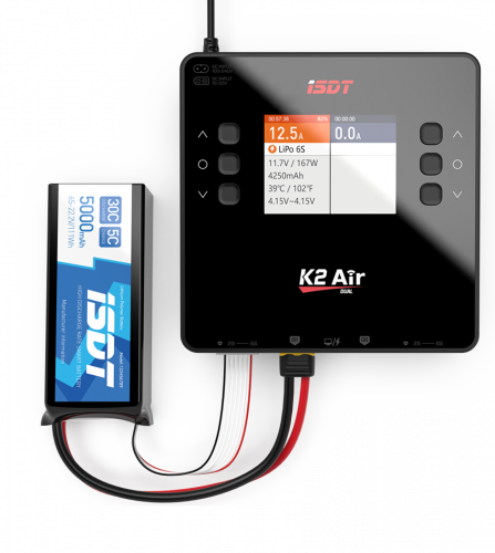 ISDT K2 Air 500W 35A Универсальное зарядное устройство AC/DC фото 4