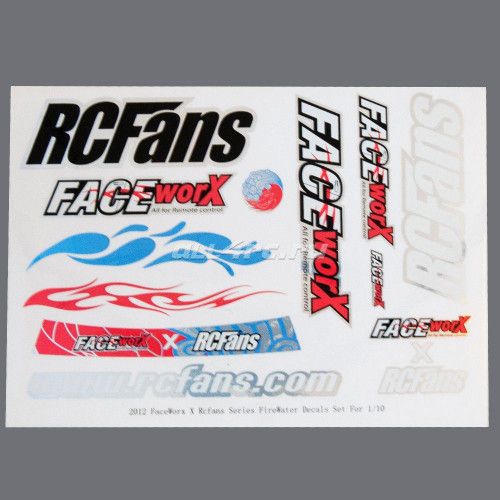 1/10 FaceWorx x RcFans Series FireWater Decals фото 4
