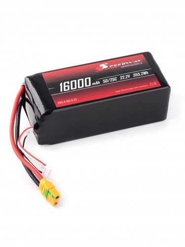 Аккумулятор Speedway Slide Li-Po soft case 6S 22.2v 16000mAh 25C XT90S фото 2