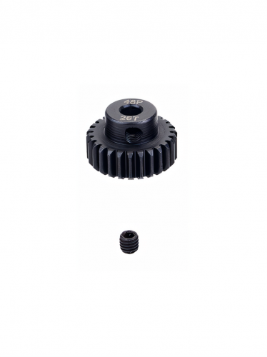 Шестерня стальная Pinion gear 26T 48P для вала 3.17mm фото 5