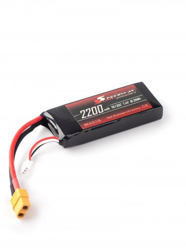 Аккумулятор Speedway Slide 74x34x17.8mm Li-Po 2200mAh 2S 7.4V 35C softcase XT60 фото 2