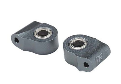 Yokomo Aluminium Lower Caster Block 7° Gun Metal