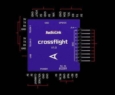 Полётный контроллер RadioLink Crossfight v1.0 для Дронов