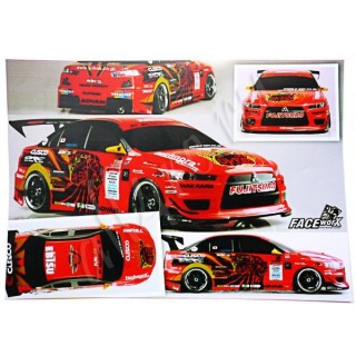 Набор наклеек для моделей Mitsubishi Lancer Evolution Pre-cutted