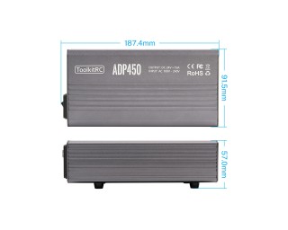 ToolkitRC ADP450 24V 19A 450W XT60 блок питания