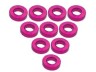 Aluminium M3 Flat Washer 1.5mm (10 Pcs) - Purple