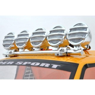 RC Crawler LED Light Bar Set (5 Spotlight) - Silver