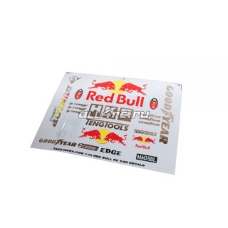 Набор наклеек для моделей Red Bull (2 листа)