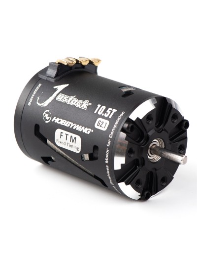 Бесколлекторный сенсорный мотор Justock 3650SD 10.5T BLACK G2 для шоссейных и дрифтовых моделей масштаба 1/10