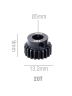 Шестерня стальная Pinion gear 20T M0.6 для вала 5mm