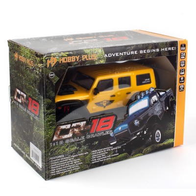 Краулер радиоуправляемый HobbyPlus CR18 Kratos (Yellow) 1/18 RTR