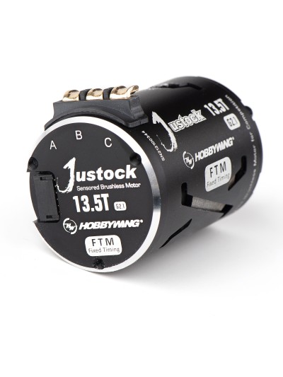 Бесколлекторный сенсорный мотор Justock 3650SD 13.5T BLACK G2 для шоссейных и дрифтовых моделей масштаба 1/10
