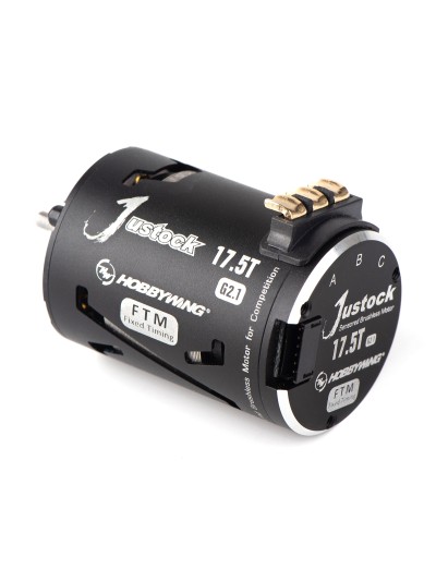 Бесколлекторный сенсорный мотор Justock 3650SD 17.5T BLACK G2 для шоссейных и дрифтовых моделей масштаба 1/10