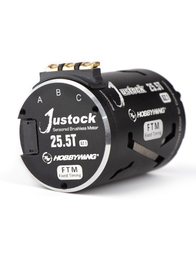 Бесколлекторный сенсорный мотор Justock 3650SD 25.5T BLACK G2 для шоссейных и дрифтовых моделей масштаба 1/10