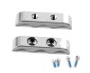 Alum. 3 wires clamps (silver)