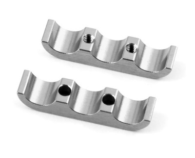Alum. 3 wires clamps (silver)