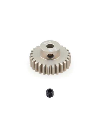 Шестерня алюминиевая Pinion gear 27T M0.6 для вала 3.17mm