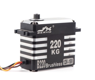 Сервопривод JX Servo B220 215кг / 0.15sec / 18V HV бесколлекторный цифровой с металлическими шестернями