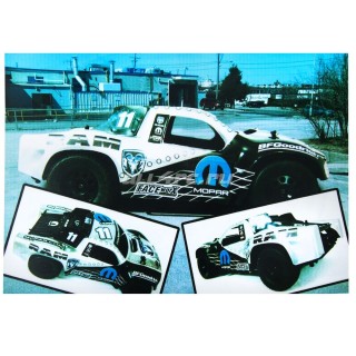 Набор наклеек для off-road моделей масштаба 1/10 2011 Mopar Ram Rob MacCachren Edition (3 листа)