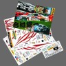 Набор наклеек для автомоделей масштаба 1/10 STREET JAM SG CHANGI PTE. LTD Body (3 листа)