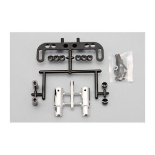 Twin Exhaust Pipe Dummy for 1/10 RC Racing Car - Silver