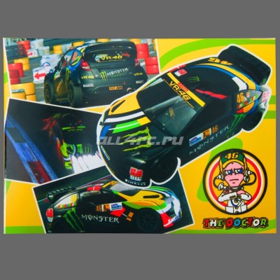 Набор наклеек для моделей масштаба 1/10 VR46 THE DOCTOR (2 листа)