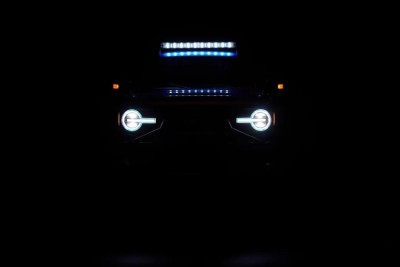 Трофи модель Yikong 4083 V3 1/8 crawler Bronco (Sky Blue) RTR