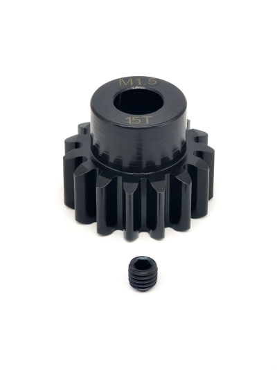Шестерня стальная Pinion gear 15T M1.5 для вала 8mm