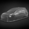 Кузов Volkswagen Golf W12 GTI масштаба 1/10 не окрашенный с отражателями и наклейками