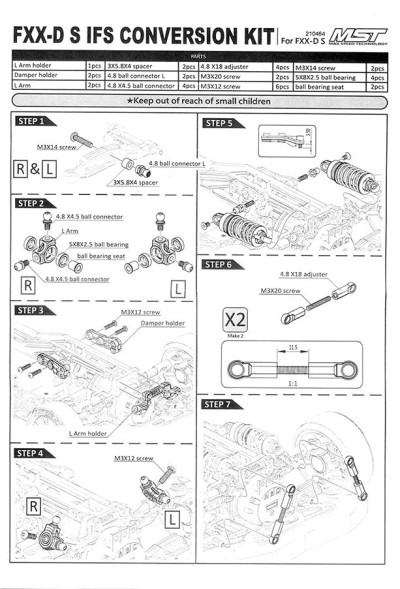 FXX-D S IFS Conversion kit