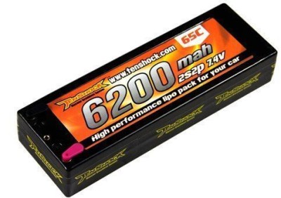 Аккумулятор Tenshock Hardcase 7.4v 6200mAh 65C with Deans to Banana Connector