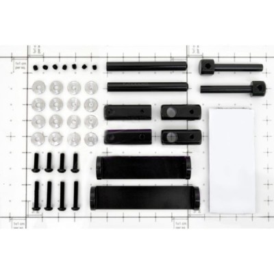 Регулируемые алюминиевые скрытые крепления кузова (черные)