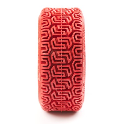 1/10 RC On-Road Touring Car L Pattern Performance Rubber Racing Tyres / Tires (4pcs) - Red