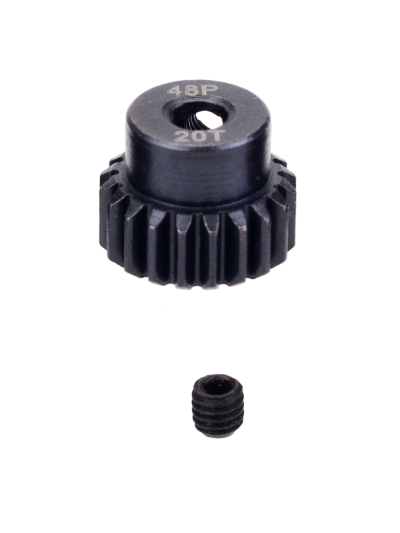 Шестерня стальная Pinion gear 20T 48P для вала 3.17mm